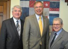 From left: AAOS Past President Joshua Jacobs, M.D., Rep. Andy Harris (R-MD), NIAMS Director Stephen I. Katz, M.D., Ph.D.