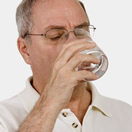 A men Drinking Water