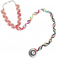 DNA spiral forming stethoscope